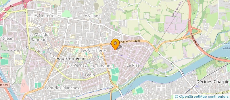 localisation de l'entreprise IMPRIM EST à VAULX-EN-VELIN