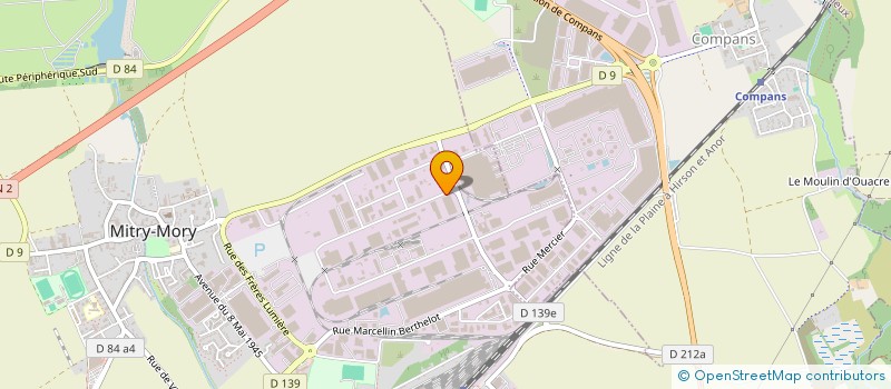 localisation de l'entreprise IMPRIM INFORMATIC  MITRY-MORY