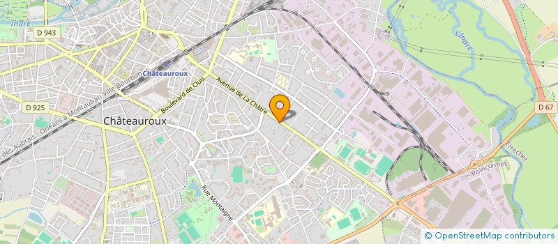 localisation de l'entreprise IMPRIM'LAB à CHATEAUROUX