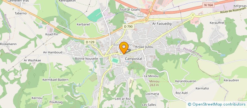localisation de l'entreprise IMPRIM' LOISIRS à ROSTRENEN