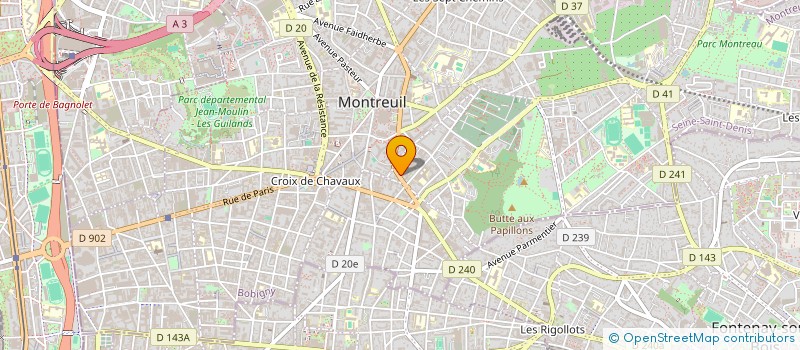localisation de l'entreprise IMPRIM'OR à MONTREUIL