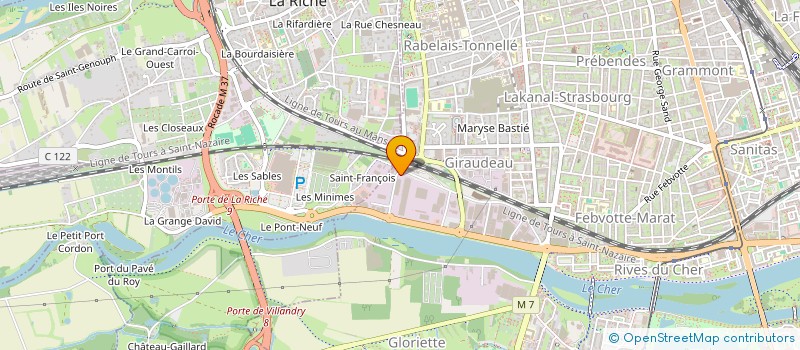 localisation de l'entreprise IMPRIM. ROTOS VINCENT à TOURS