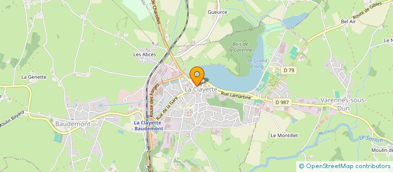 localisation de l'entreprise IMPRIM'STORE à LA CLAYETTE