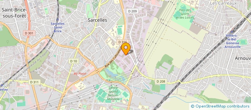 localisation de l'entreprise IMPRIM'STYLE  SARCELLES