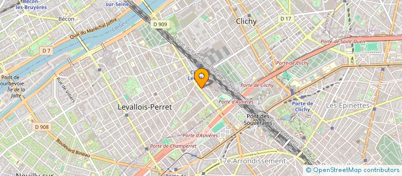 localisation de l'entreprise IMPRIMDUROULE à LEVALLOIS-PERRET