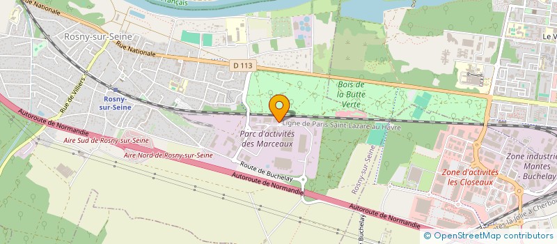 localisation de l'entreprise IMPRIMEA à ROSNY-SUR-SEINE