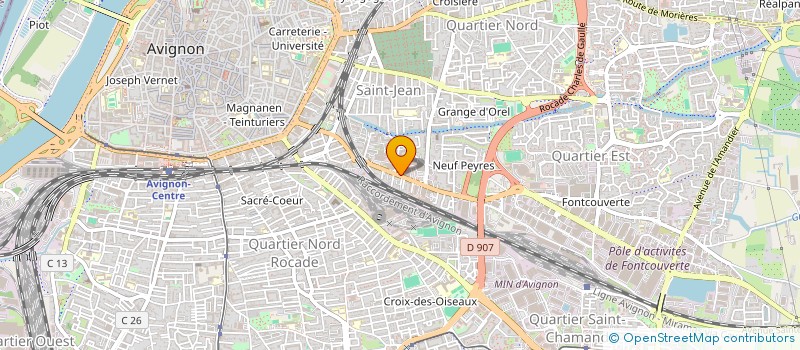 localisation de l'entreprise IMPRIMERIE 2000 à AVIGNON