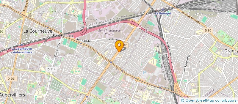 localisation de l'entreprise IMPRIMERIE 93 à LA COURNEUVE