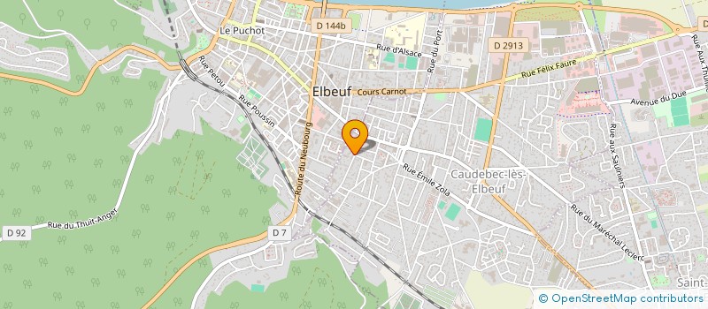 localisation de l'entreprise IMPRIMERIE ALAIN à CAUDEBEC-LES-ELBEUF