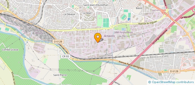 localisation de l'entreprise IMPRIMERIE ALPHA OFFSET à BEZIERS