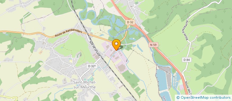 localisation de l'entreprise IMPRIMERIE AYMARD à SAINT-MICHEL-SUR-MEURTHE