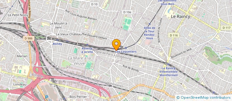 localisation de l'entreprise IMPRIMERIE AZOUZ CIE  BONDY