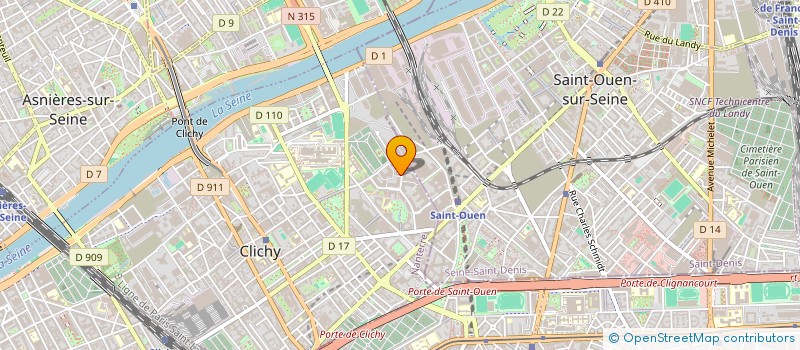 localisation de l'entreprise IMPRIMERIE BARON ET FILS à CLICHY
