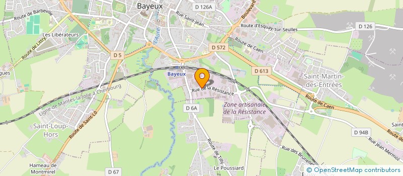localisation de l'entreprise IMPRIMERIE BAYEUSAINE  BAYEUX
