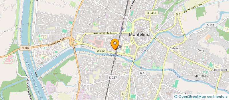 localisation de l'entreprise IMPRIMERIE BAYLE  MONTELIMAR