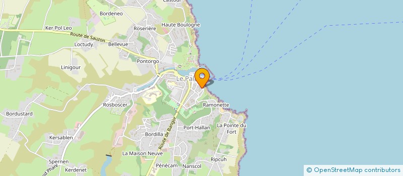 localisation de l'entreprise IMPRIMERIE BELLILOISE ET EDITIONS  LE PALAIS