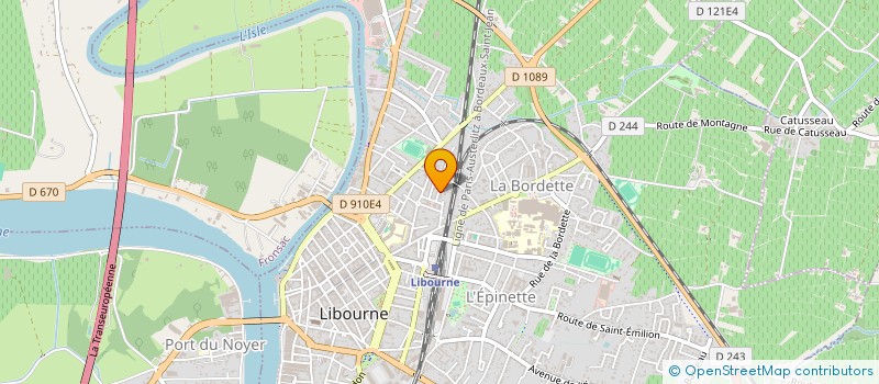 localisation de l'entreprise IMPRIMERIE BERTHON à LIBOURNE