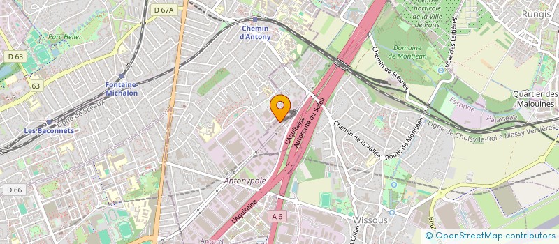 localisation de l'entreprise IMPRIMERIE BIRDIE  WISSOUS