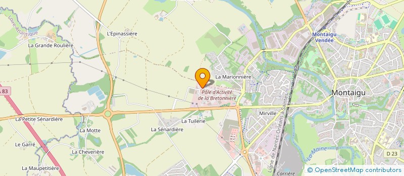localisation de l'entreprise IMPRIMERIE BOUTET à MONTAIGU-VENDEE