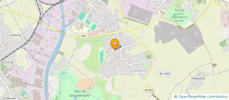 localisation de l'entreprise IMPRIMERIE BRIQUETEUR à HAUBOURDIN