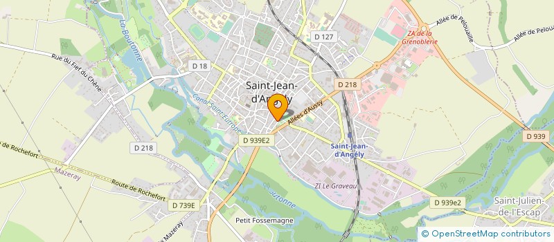 localisation de l'entreprise IMPRIMERIE BRISSON à SAINT-JEAN-D'ANGELY