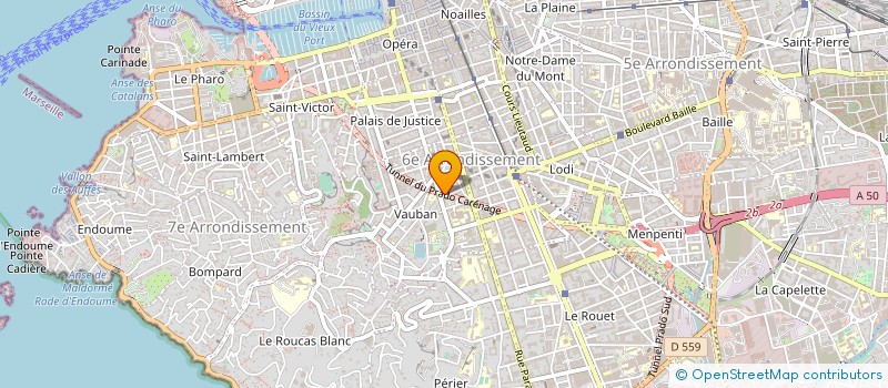 localisation de l'entreprise IMPRIMERIE BRUGNOT à MARSEILLE