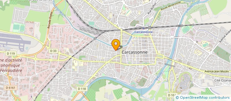 localisation de l'entreprise IMPRIMERIE CASTEL à CARCASSONNE
