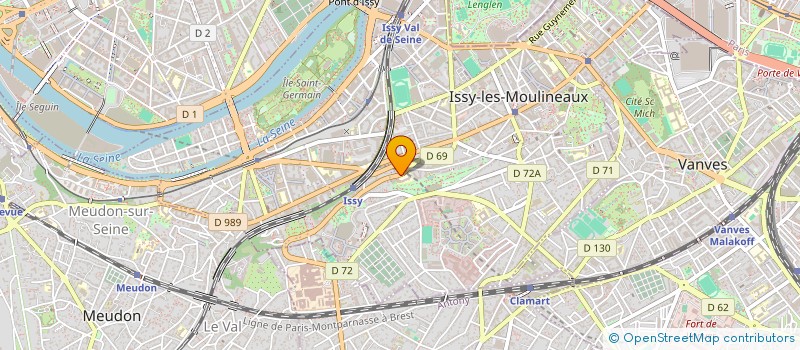 localisation de l'entreprise IMPRIMERIE CELINE BEDNAR à ISSY-LES-MOULINEAUX