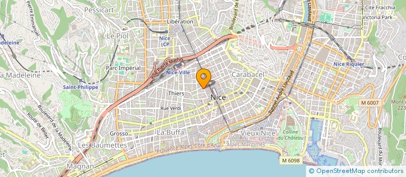 localisation de l'entreprise IMPRIMERIE CENTRALE LEFERT à NICE