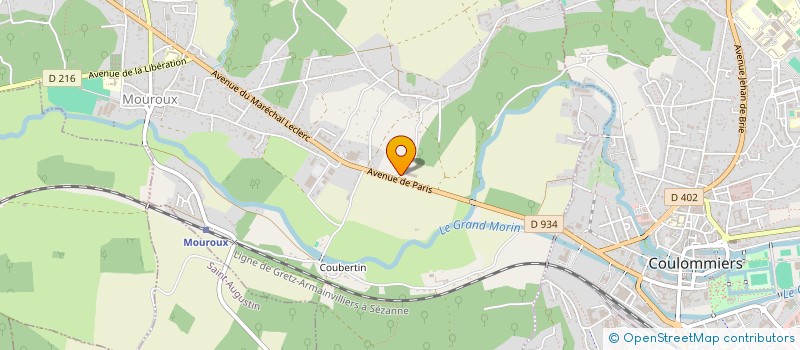 localisation de l'entreprise IMPRIMERIE CENTRE BRIE  MOUROUX