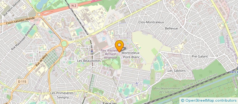 localisation de l'entreprise IMPRIMERIE CHANTEREINE à SEVRAN