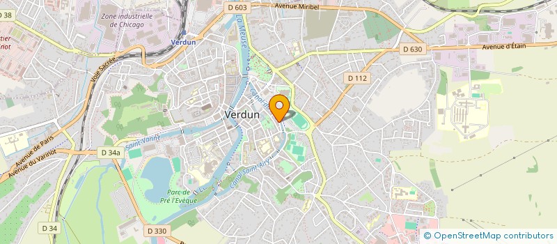 localisation de l'entreprise IMPRIMERIE CHERY à VERDUN