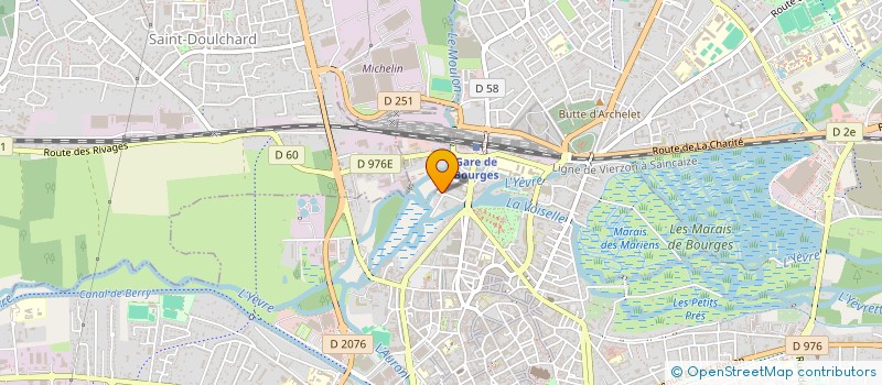 localisation de l'entreprise IMPRIMERIE CHRISTIAN LUC  BOURGES