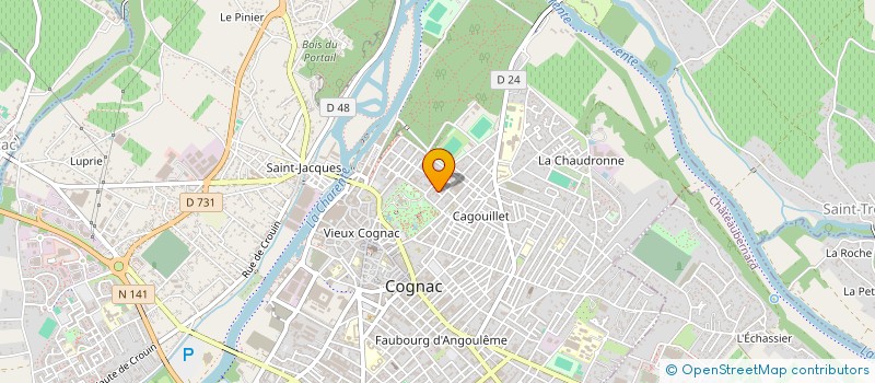 localisation de l'entreprise IMPRIMERIE COGNACAISE à COGNAC