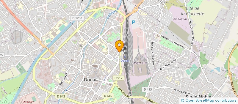 localisation de l'entreprise IMPRIMERIE COMMERCIALE DE DOUAI à DOUAI