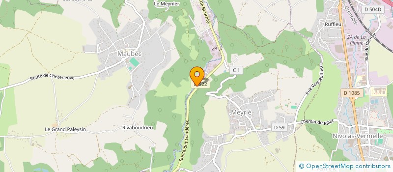 localisation de l'entreprise IMPRIMERIE CUSIN  MEYRIE