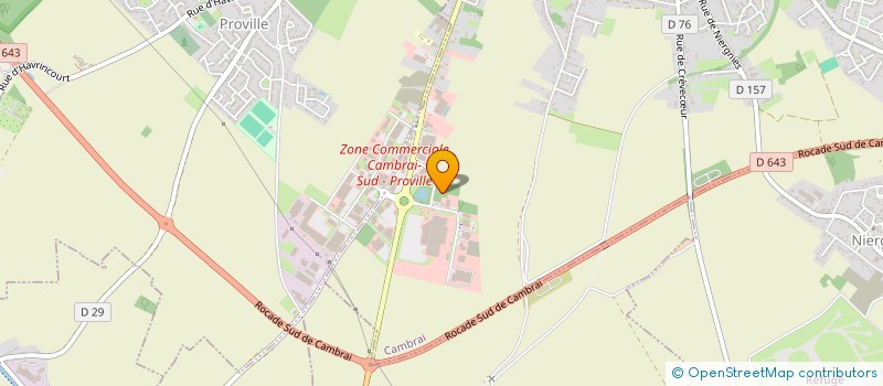 localisation de l'entreprise IMPRIMERIE DANQUIGNY à CAMBRAI