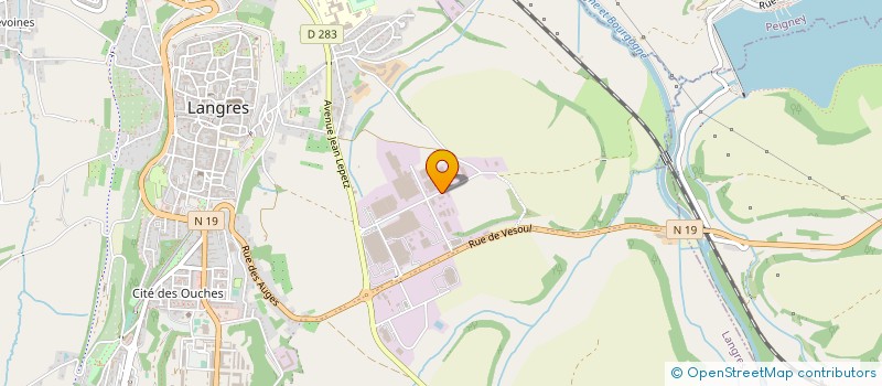localisation de l'entreprise IMPRIMERIE DE CHAMPAGNE NOUVELLE à LANGRES