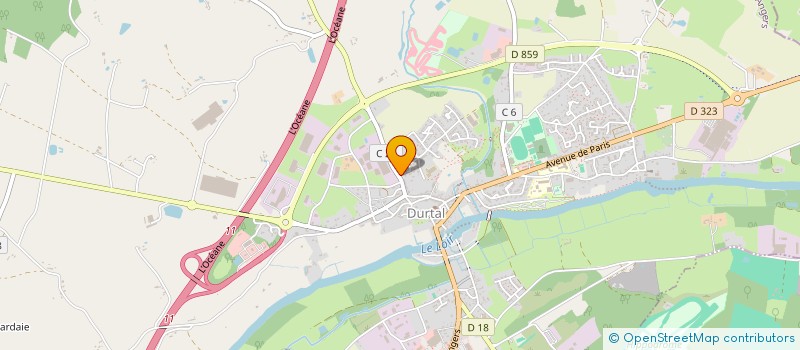 localisation de l'entreprise IMPRIMERIE DE L'ARGANCE à DURTAL