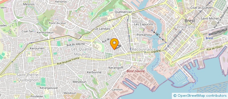localisation de l'entreprise IMPRIMERIE DE L IROISE à BREST