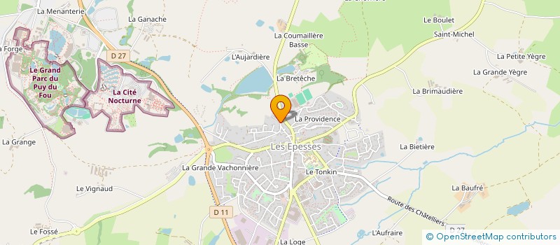 localisation de l'entreprise IMPRIMERIE DE L'OLIVIER  LES EPESSES