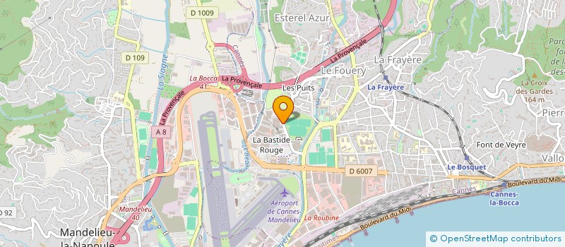 localisation de l'entreprise IMPRIMERIE DE LA COTE D'AZUR à CANNES