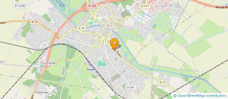 localisation de l'entreprise IMPRIMERIE DE LA SEUDRE EURL  SAUJON