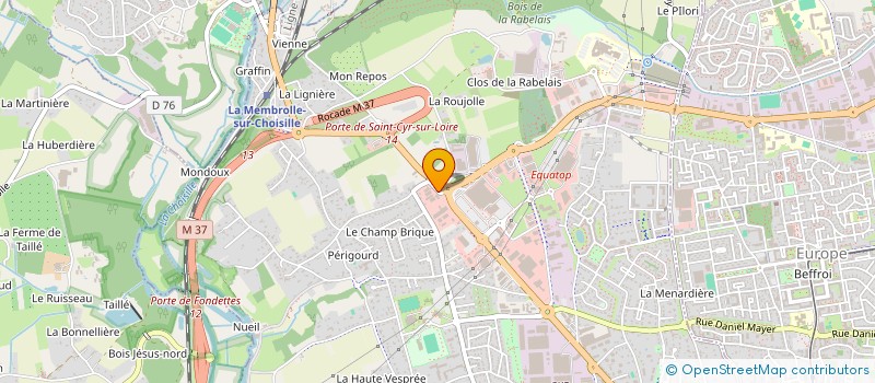 localisation de l'entreprise IMPRIMERIE DE LA TRANCHEE  SAINT-CYR-SUR-LOIRE