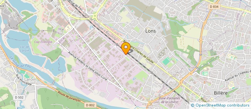 localisation de l'entreprise IMPRIMERIE DE NAVARRE  LONS