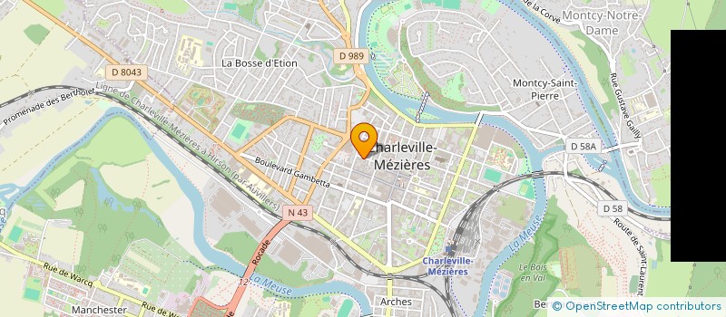 localisation de l'entreprise IMPRIMERIE DE NEVERS SARL  CHARLEVILLE-MEZIERES