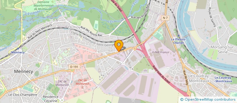 localisation de l'entreprise IMPRIMERIE DE PONTHIERRY à ORMOY