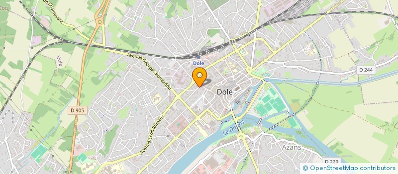 localisation de l'entreprise IMPRIMERIE DEMUS NOUVELLE à DOLE