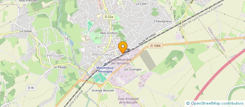 localisation de l'entreprise IMPRIMERIE DEPLATIERE  MEXIMIEUX