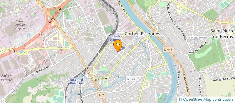 localisation de l'entreprise IMPRIMERIE DES ALLEES à CORBEIL-ESSONNES